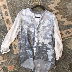 Elie Tahari Floral Blouse